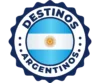Logotipo circular de Destinos Argentinos con la bandera argentina en el centro.